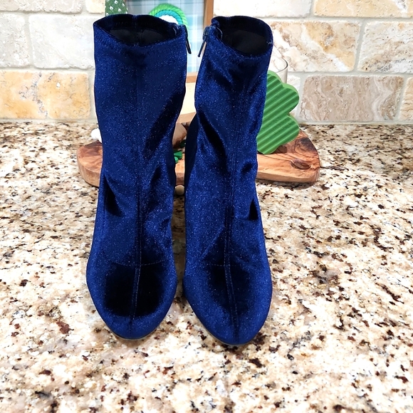 Madden Girl Shoes - Madden Girl blue suede boots